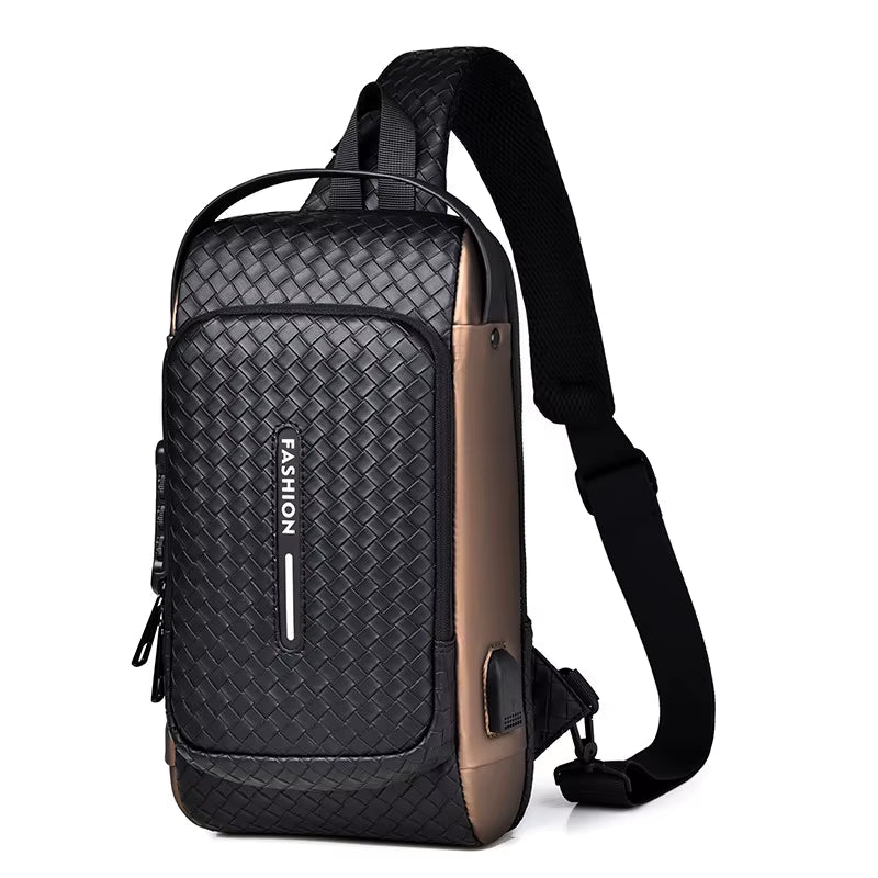 Wholesale Male Biker Bag Password Anti-Theft Chest Bag Men Single Shoulder Sports Casual Crossbody Waist Bag